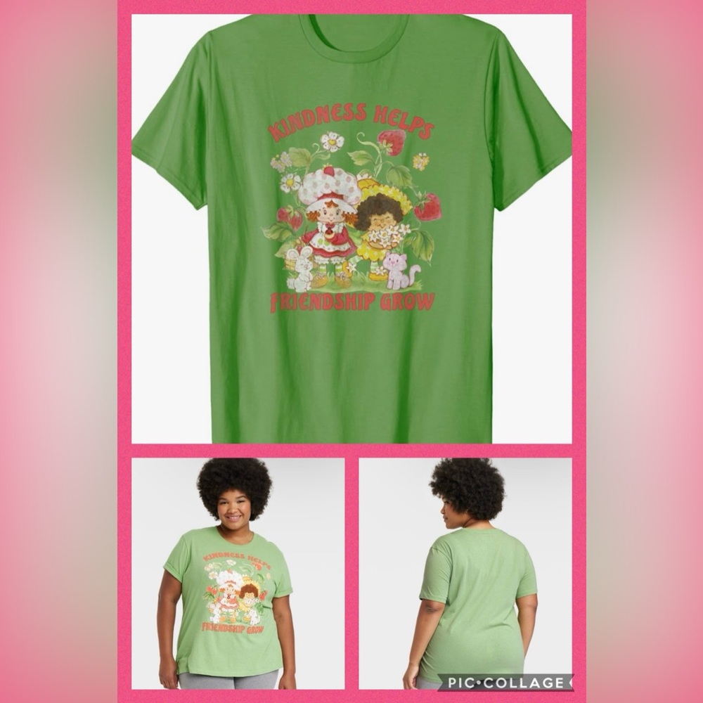 3/$20 Strawberry Shortcake Kindness
Helps Friendship Grow T Shirt NEW 1X